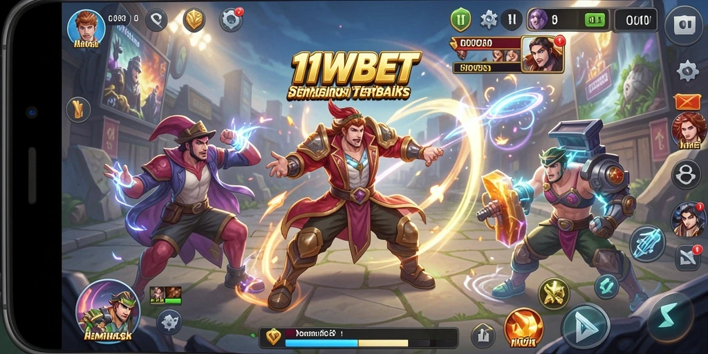 Screenshot gameplay 11WBET menampilkan aksi mendebarkan dalam simulasi permainan.