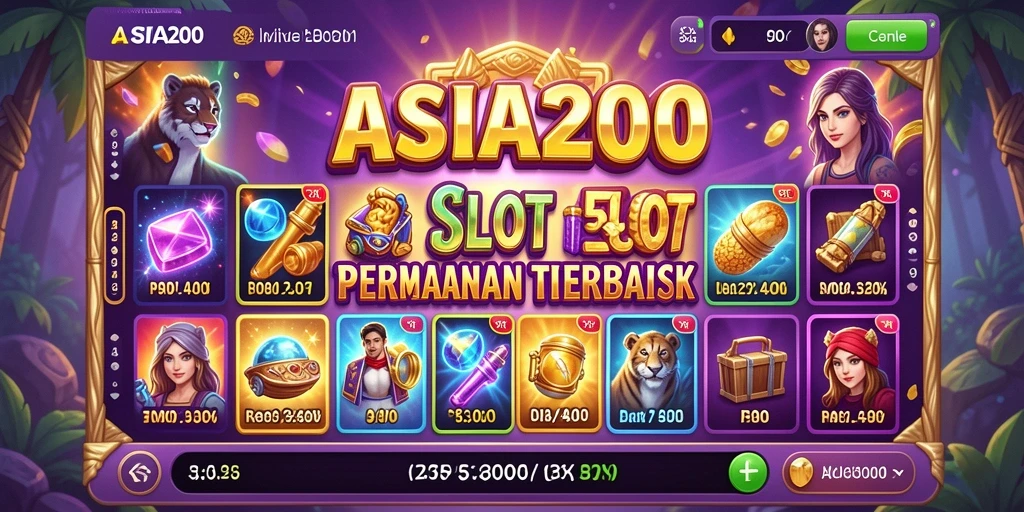 Screenshot ASIA200 menampilkan gameplay Slot yang seru dan interaktif.