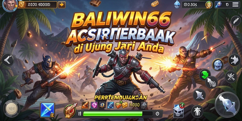Tangkapan layar dari gameplay BALIWIN66 dengan aksi pertempuran yang intens.