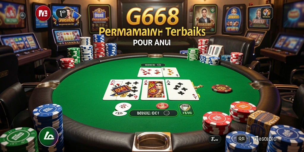 Tampilan gameplay Poker G668 yang menarik dan mendebarkan.