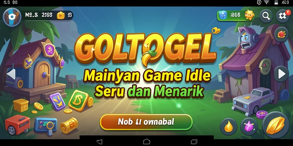 Tampilan utama GOLTOGEL dengan gameplay yang intuitif dan menawan.