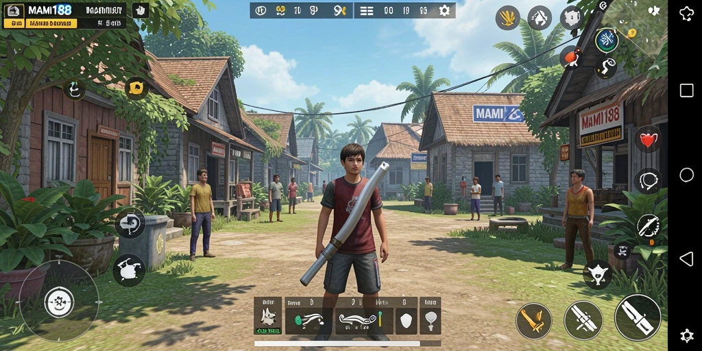 Tampilan dinamis gameplay MAMI188 dalam dunia simulasi.