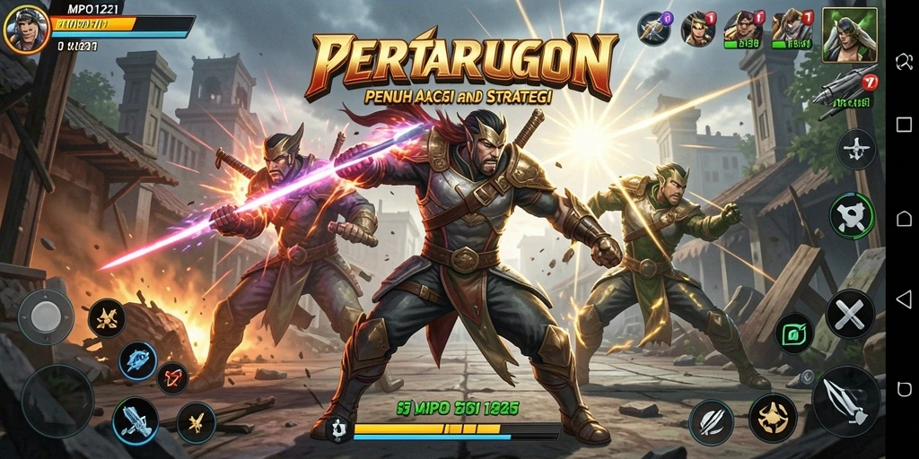 Tangkapan layar MPO1221 memperlihatkan aksi menarik dalam gameplay penuh kecepatan.