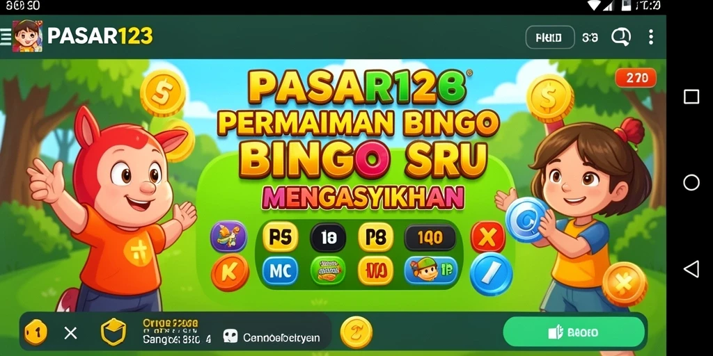 Tampilan menarik dari gameplay Bingo di PASAR123.