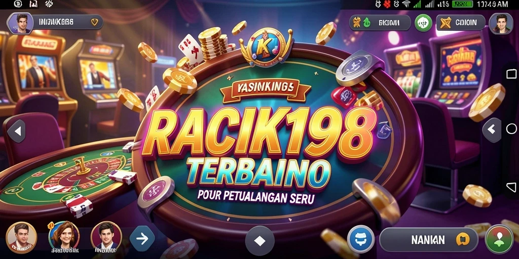 Menampilkan pengalaman gameplay seru di Kasino RACIK198.