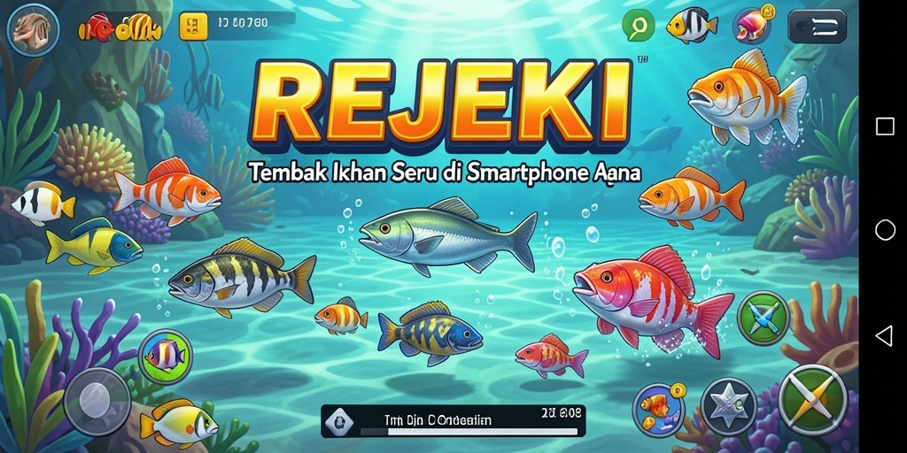 Tampilan gameplay Tembak Ikan yang menampilkan aksi menembak ikan.