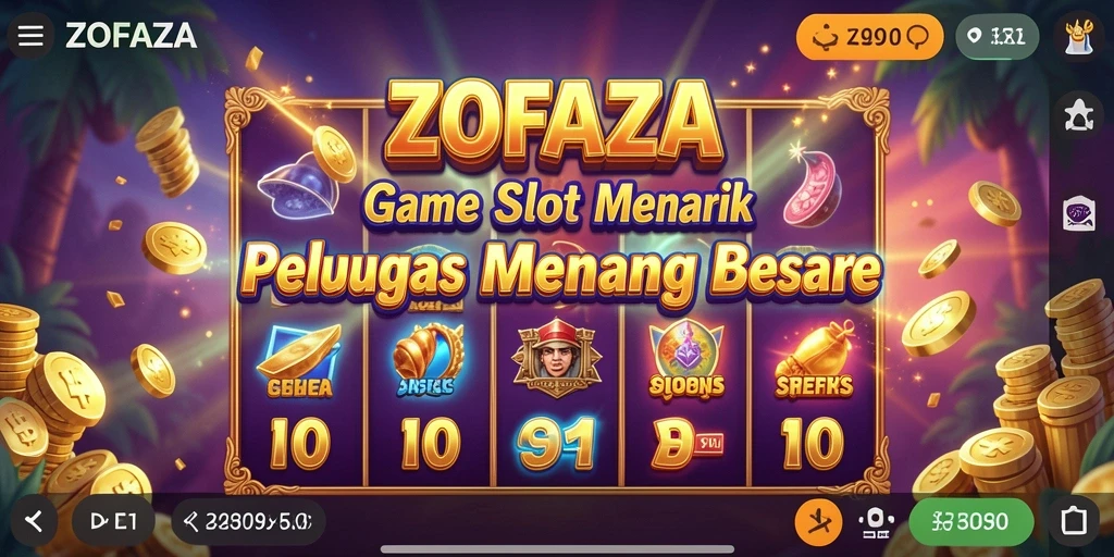 Tampilan gameplay Slot ZOFAZA yang seru dan mengasyikkan.
