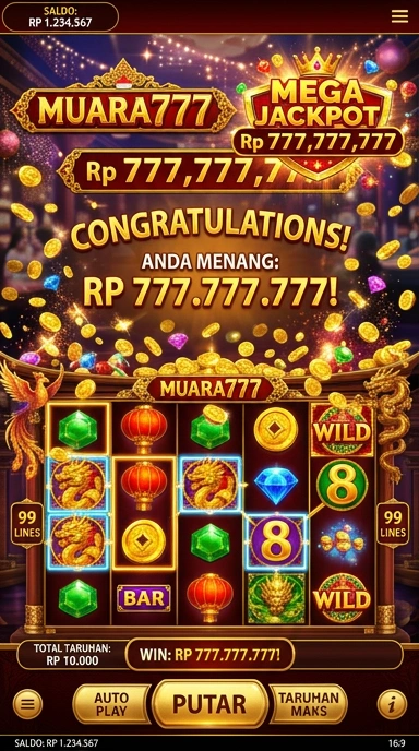Tampilan antarmuka muara777 yang user-friendly.